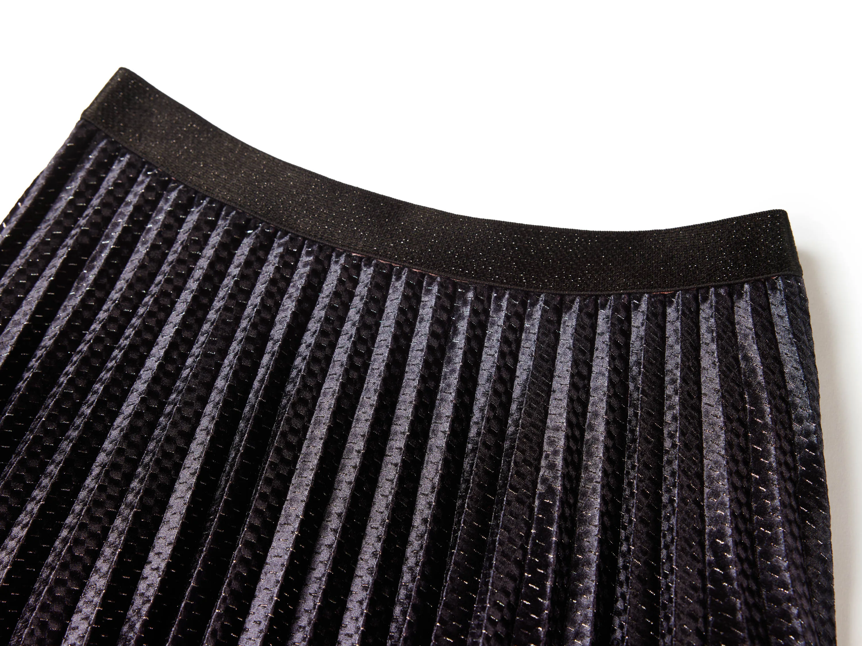 YAYING Gradient Pleated Midi Skirt